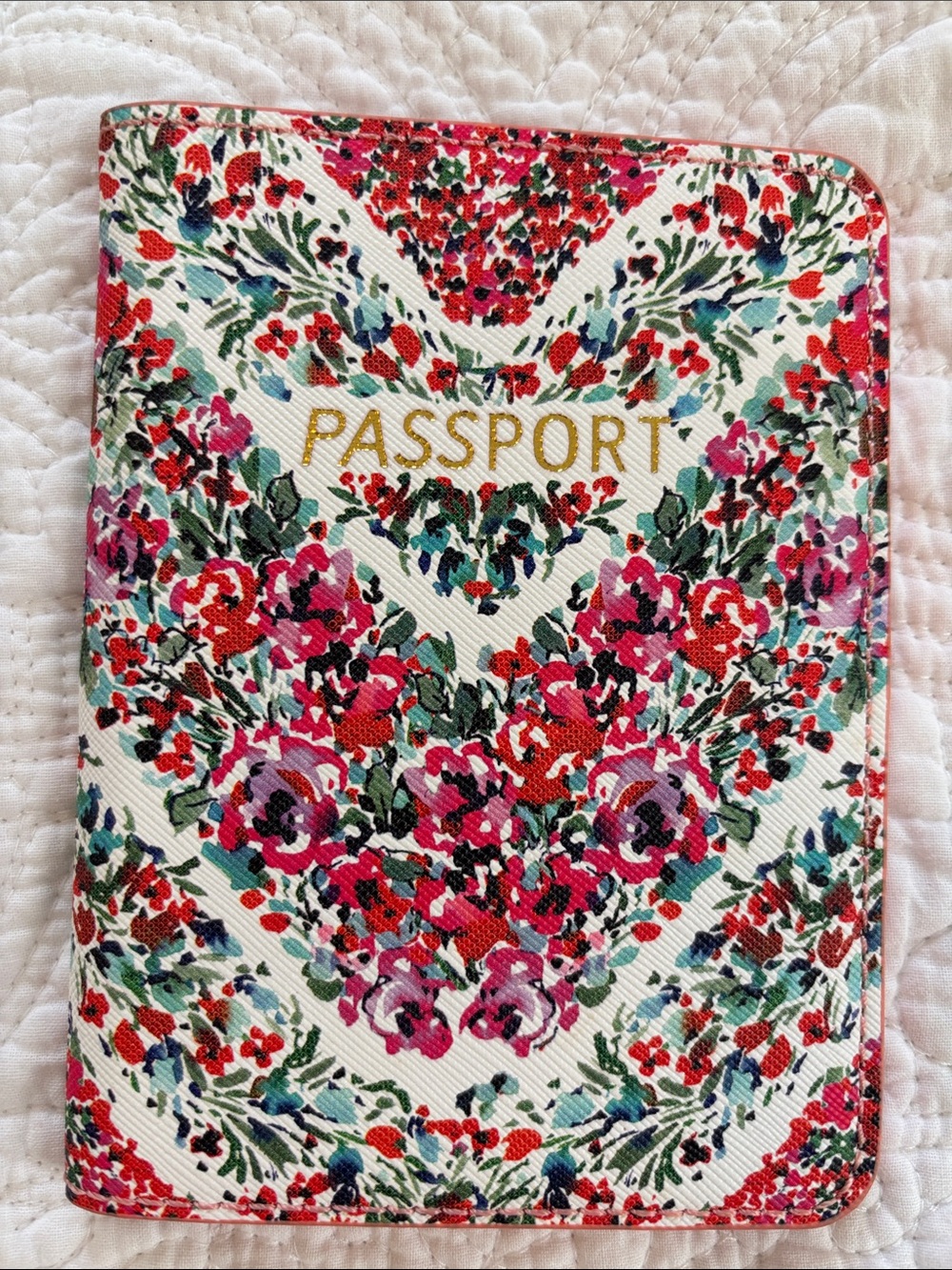 Anthropologie Floral Passport Cover